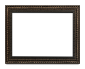 Metallic brown picture frame transparent png