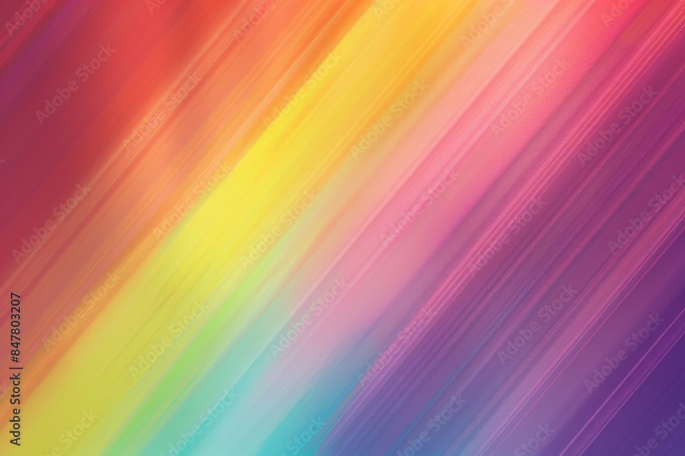 Poster vibrant rainbow color gradient background with smooth diagonal lines