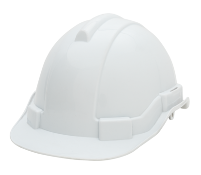 White hard hat design element