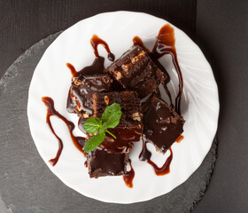 Nut Brownie, Homemade German Chocolate Cake, Chocolate Peanuts Cake, Brownie Square Piece