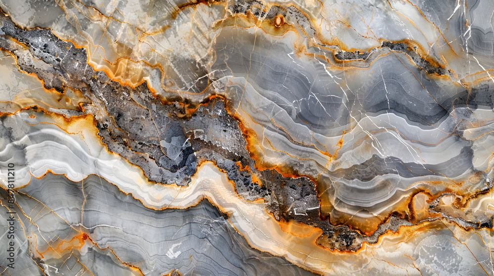 Poster blue transparent onyx with gold inclusions. its natural patterns elevate countertops and architectur