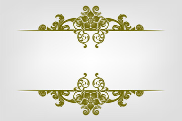 Classic Vitage Wedding Vector Ornaments Frames Separator Elements Classic Vintage Wedding Invitation Hand Drawn