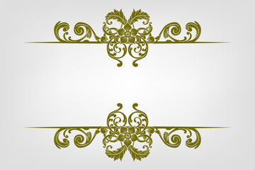 Classic Vitage Wedding Vector Ornaments Frames Separator Elements Classic Vintage Wedding Invitation Hand Drawn