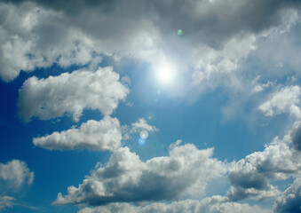 Cloudy sky background