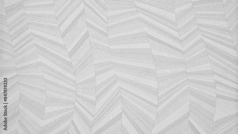 Poster A white background with a zigzag pattern. The pattern is made up of many small lines