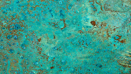 A blue and brown surface with a lot of texture. The blue is more prominent than the brown