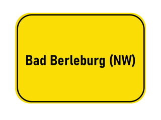 range town entrance sign Germany Bad Berleburg NW 