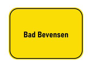 range town entrance sign Germany Bad Bevensen
