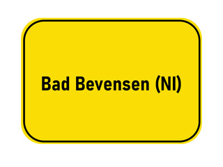 range town entrance sign Germany Bad bevensen NI