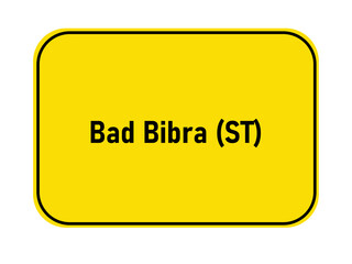 range town entrance sign Germany Bad Bibra ST