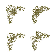 Classic Vitage Wedding Vector Ornaments Frames Separator Elements Classic Vintage Wedding Invitation Hand Drawn