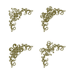 Classic Vitage Wedding Vector Ornaments Frames Separator Elements Classic Vintage Wedding Invitation Hand Drawn