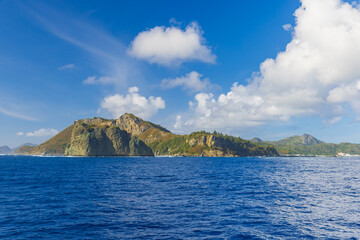 小笠原諸島　ははじま丸から見た海景

