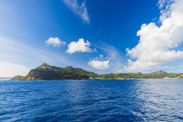Obraz premium 小笠原諸島 ははじま丸から見た海景 