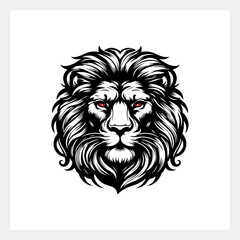 Fierce lion mascot logo: bold vector illustration for dynamic design inspiration and modern branding