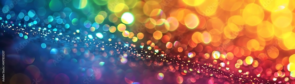 Poster a colorful array of lights illuminate the scene, creating a mesmerizing ambiance