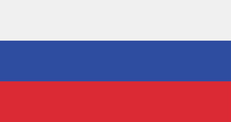 Illustration of the Russia national flag