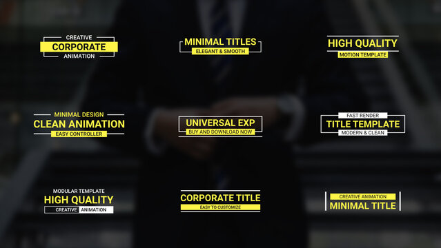 Corporate Title Animation