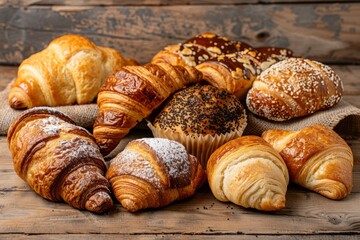 Baked Delights: Fresh Bread, Croissants, Muffins, and Cakes for Bakeries, Blogs, Culinary Magazines