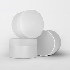 Skincare container jar mockup png beauty product packaging