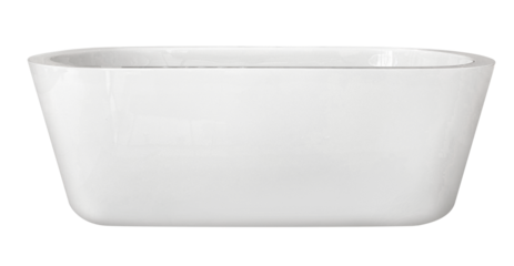 Freestanding modern bathtub png mockup bathroom furniture