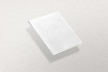 Png book cover mockup in minimal style