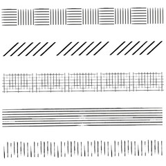 Brush PNG black ink pattern, line brush