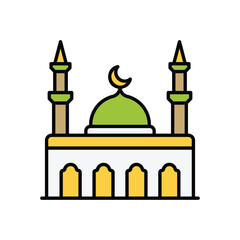 mosque vector icon