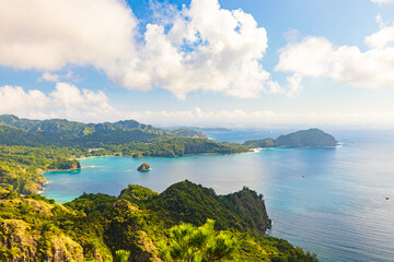 小笠原諸島・父島　旭山山頂から望む絶景