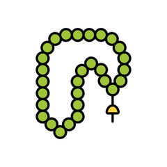 tasbih vector icon