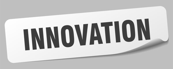 innovation sticker. innovation label