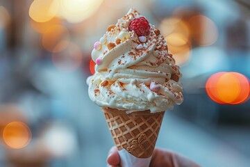 "Irresistible Ice Cream Delights: Cones, Sundaes, Desserts for Dessert Shops, Food Blogs"