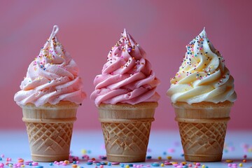 "Irresistible Dessert Delights: Ice Cream Cones, Sundaes, and Sweet Treats for Dessert Shops, Food Blogs"