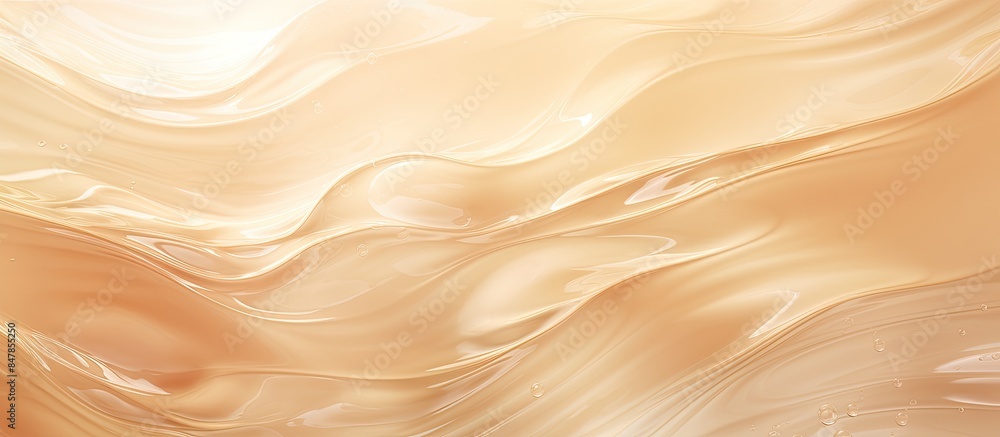 Poster abstract summer banner background transparent beige clear water surface texture with ripples and spl