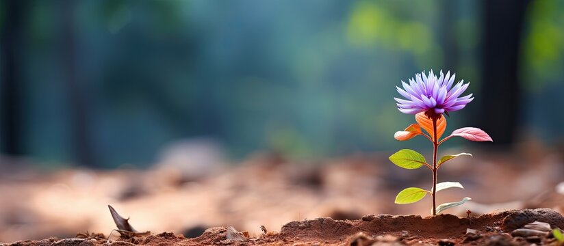 Nature chembarathi Plant. Creative banner. Copyspace image