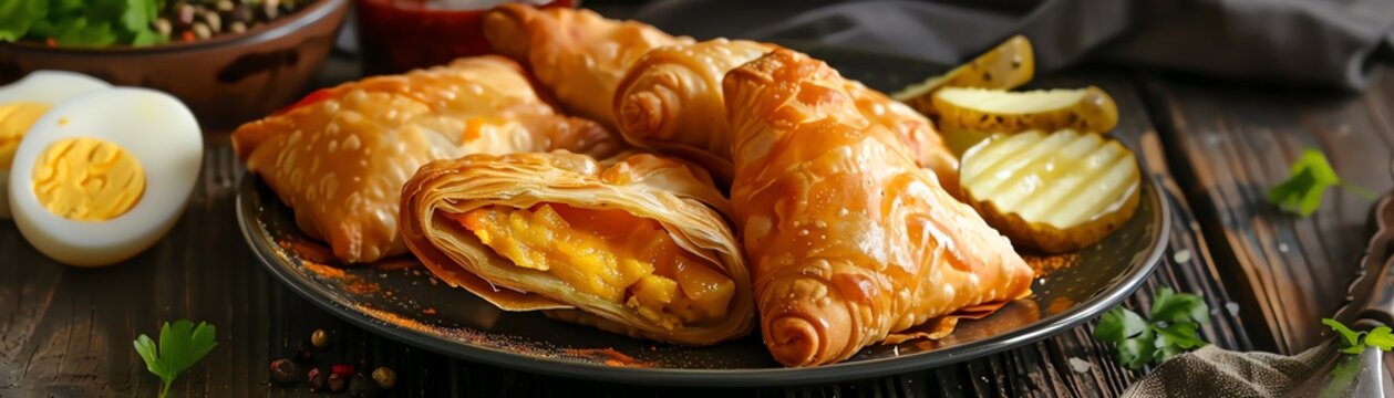 A delectable plate of burekas