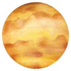 Planet Venus png sticker, transparent background