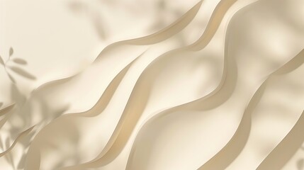 Obraz premium A light beige background featuring a pattern of light and shadows, ideal for product presentation.