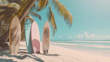 colorful surfboards 
