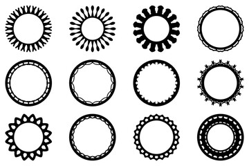 Decorative ornament frame set design