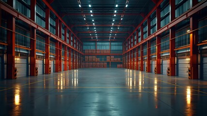Fototapeta premium logistics warehouse 