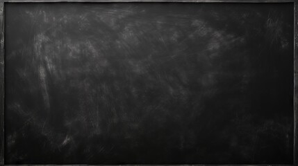 Abstract blackboard background with blank space for educational content, dark stage backdrop for presentations or school projects, seamless black texture for academic designs.