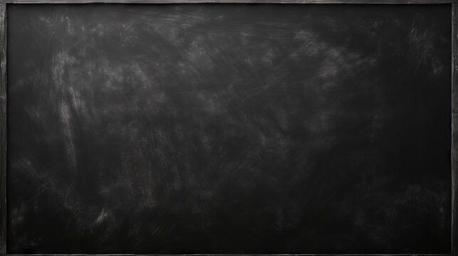 Abstract blackboard background with blank space for educational content, dark stage backdrop for presentations or school projects, seamless black texture for academic designs.



