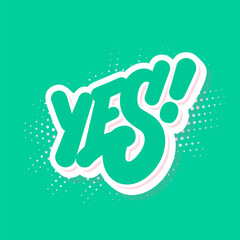 Yes. Vector handwritten word lettering banner.