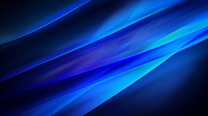 Fototapeta premium Blue Abstract Background With Smooth And Elegant Waves.