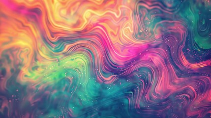 Fototapeta premium Lsd Trippy Abstract: Colorful Vintage Background with Hallucinogenic Elements