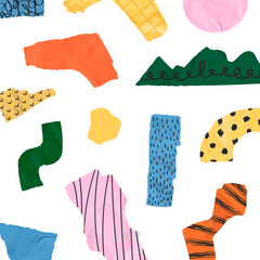 Ripped paper pattern png transparent background