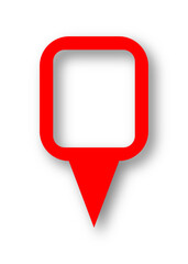 Map placeholder landmark icon set. Transparent background editable SVG vector illustration.