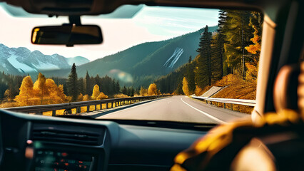 Road Unfolding - A Driver's View of the Highway Horizon