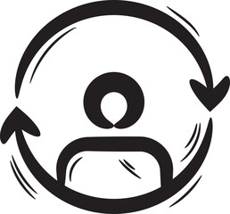 Vektor stock business person refreshing